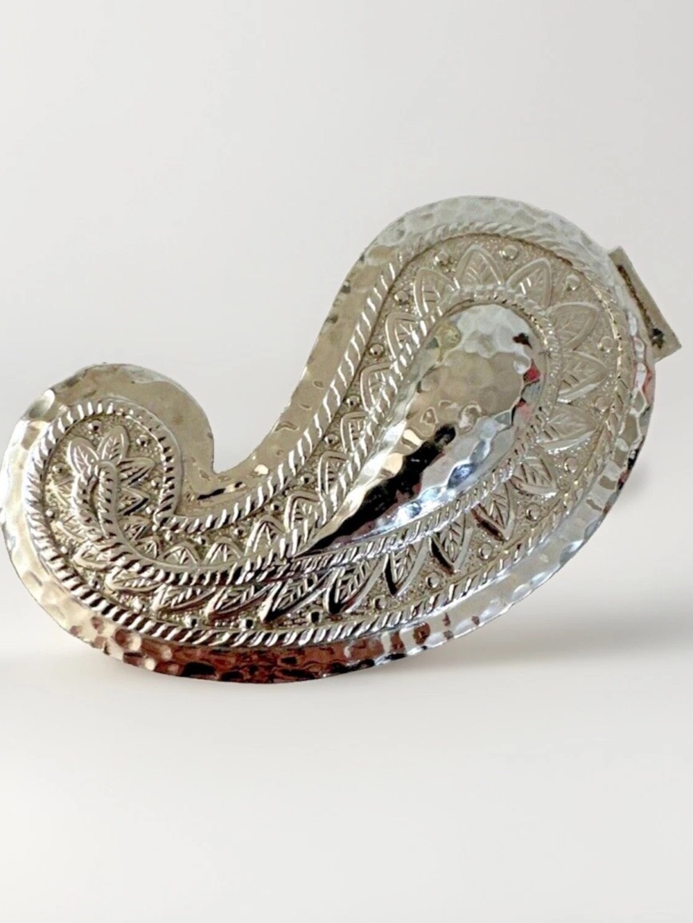 Vintage 80's Dotty Smith Paisley Belt Buckle